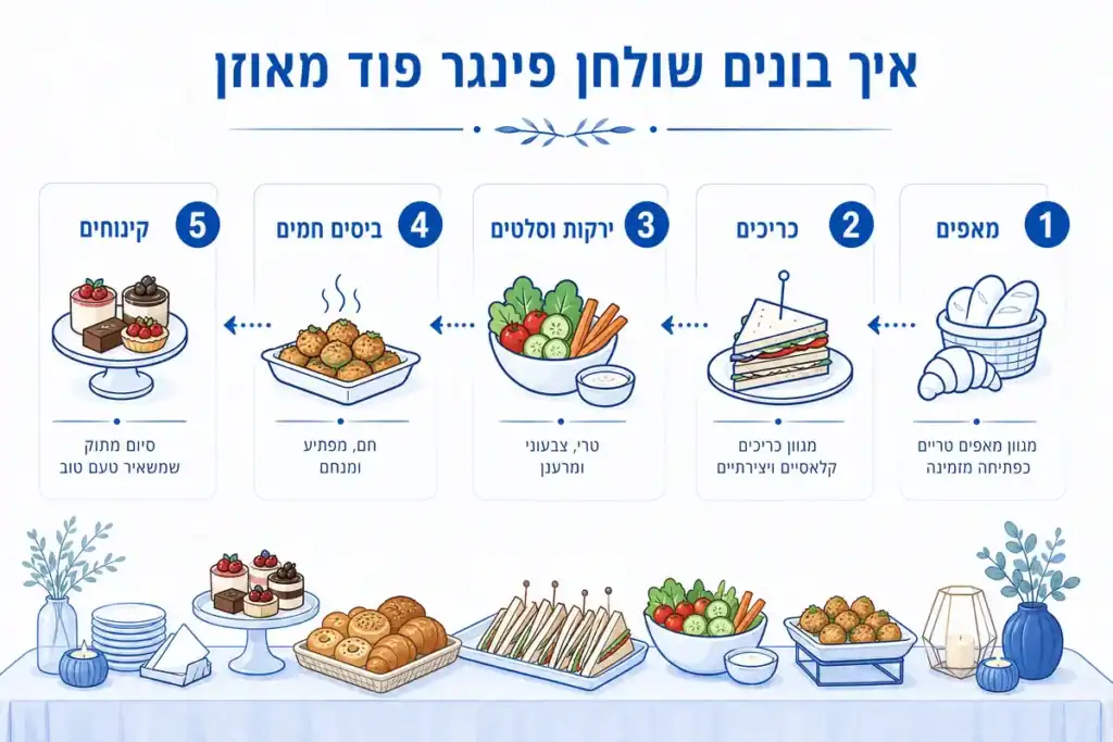 איך בונים שולחן פינגר פוד מאוזן קייטרינג תמרים
